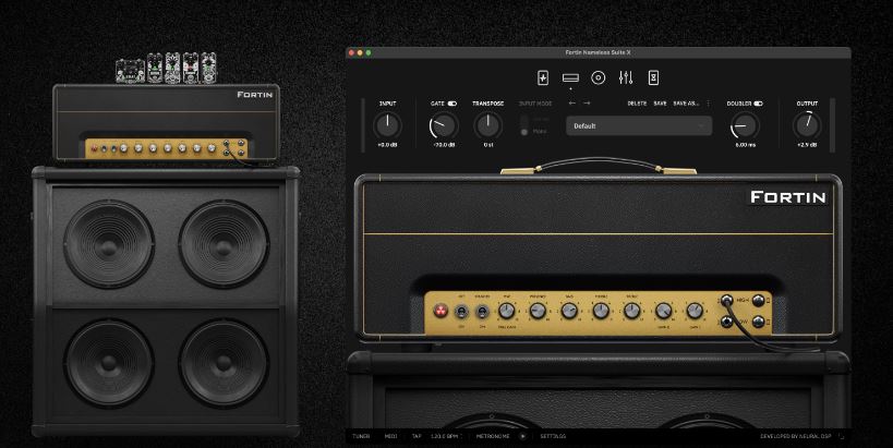 吉他音箱效果器插件 Neural DSP Fortin Nameless Suite 精密采样与数字建模技术，还原标志性高增益音色\饱满颗粒感与穿透力