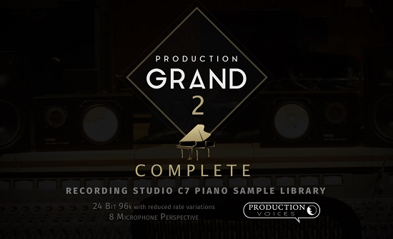 三角钢琴音色 Production Voices – Production Grand 2 Platinum 白金制作人大钢琴，高品质钢琴样本库真实录音棚采样