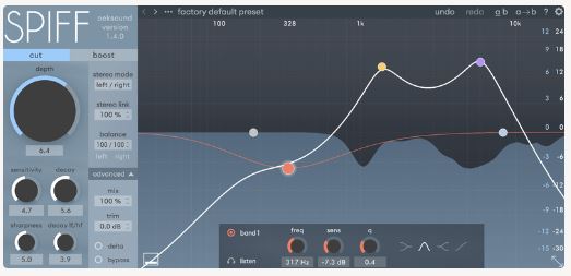 Oeksound Spiff v1.3.0 智能瞬态处理器,消除口齿音,保留整体声音自然感