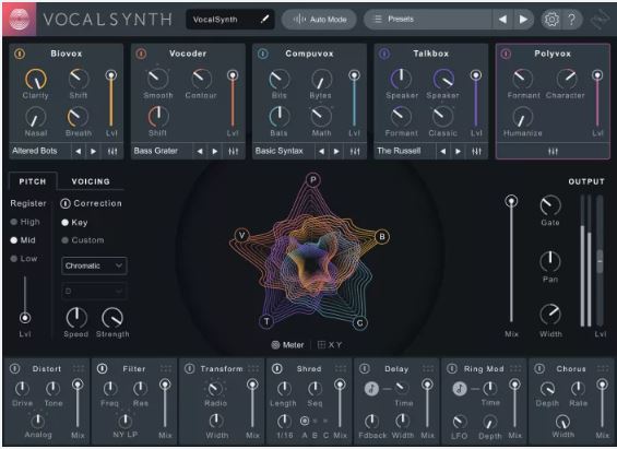 人声处理工具 iZotope VocalSynth Pro 创意电音效果插件