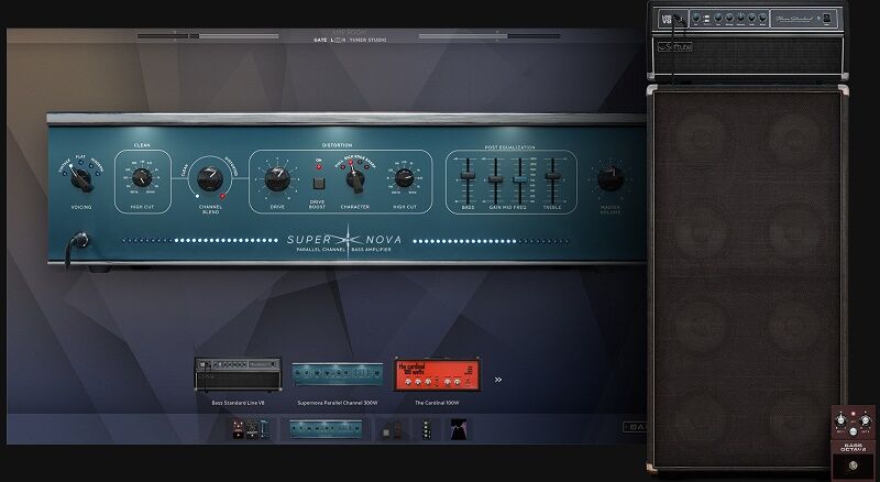 专业级音箱模拟插件 Softube Bass Amp Room 多种经典贝斯音箱的特色音色一体化\高音质\低延迟,温暖醇厚复古\冲击力的现代音色