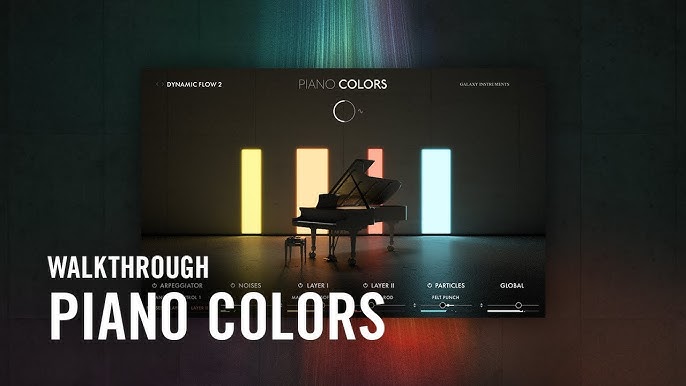 极限前卫大钢琴 Native Instruments Piano Colors 谐波泛音\金属共鸣声效\琴弦摩擦噪音等声学元素，多维度实时调制功能,复杂声音实时转换