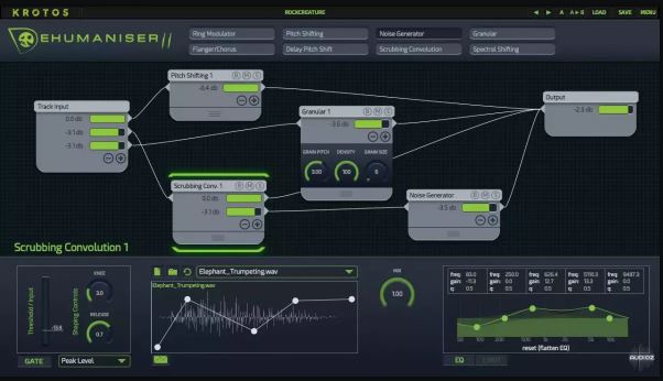 实时变声|人声处理特效工具 Krotos Dehumaniser II v1.4.0 影视|游戏|现场声音效果设计的插件