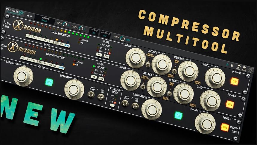音频处理器效果插件 Plugin Alliance Kiive Audio XTComp 英国模式 FET 压缩器,音乐制作处理鼓组\贝斯和人声强劲冲击力