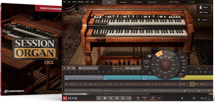 管风琴音源扩展 Toontrack Session Organ EKX 温暖柔和、宏伟磅礴的音色