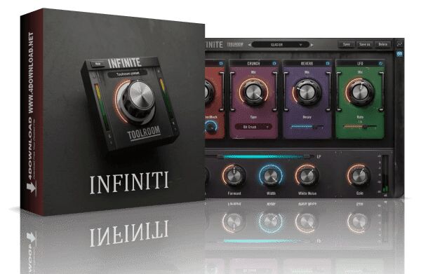 节奏效果器插件Toolroom Records Infinite 实时瞬态处理与动态延迟反馈,智能识别鼓点\打击乐等短促声音的起音,为人声\节奏塑形\流行音乐动态增强