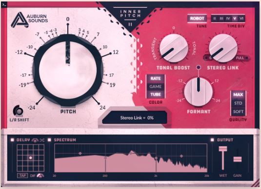 电音效果 Auburn Sounds Inner Pitch (Creative Pitch Shifter) v2.0.1 音高变换插件