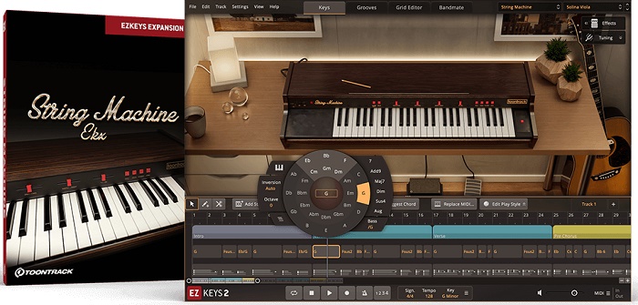 Toontrack String Machine EKX 经典 Solina String Ensemble 合成器,怀旧年代感音色