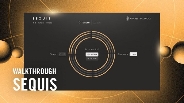 舞曲合成器 Native Instruments Sequis 内置预设音色，脉冲低音\锯齿波主音，调整滤波器\包络和LFO参数来定制独特的声音，实时调制和效果处理