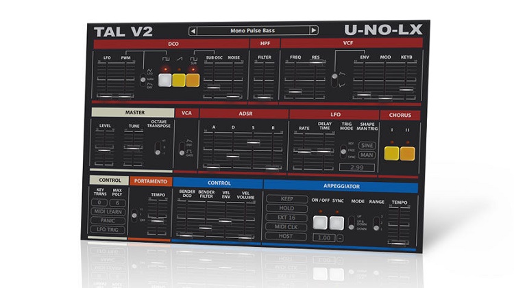 软音源插件 Togu Audio Line TAL-U-NO-LX 硬件仿真合成器