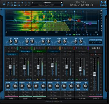 多频段混音台插件 Blue Cat Audio Blue Cat’s MB 7 Mixer 模块化混音工具