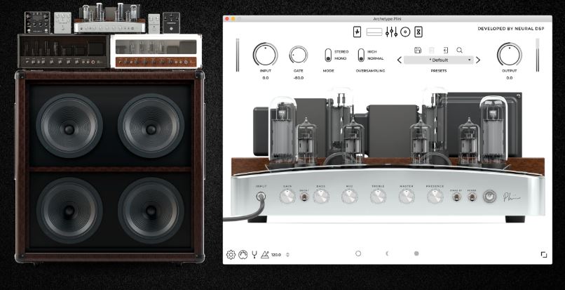 吉他放大模拟插件 PNeural DSP Archetype Plini 内嵌建模的经典与定制音箱头\箱体模拟及效果器模块