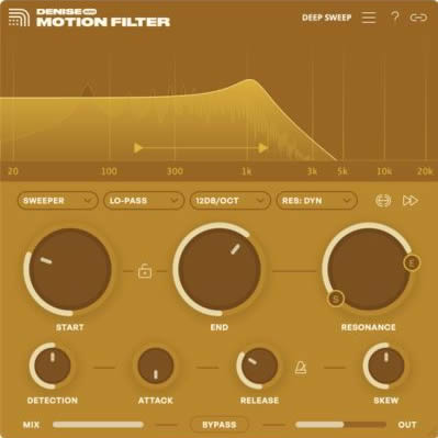 动态滤波器插件 Denise Audio Motion Filter v1.4 音色塑形