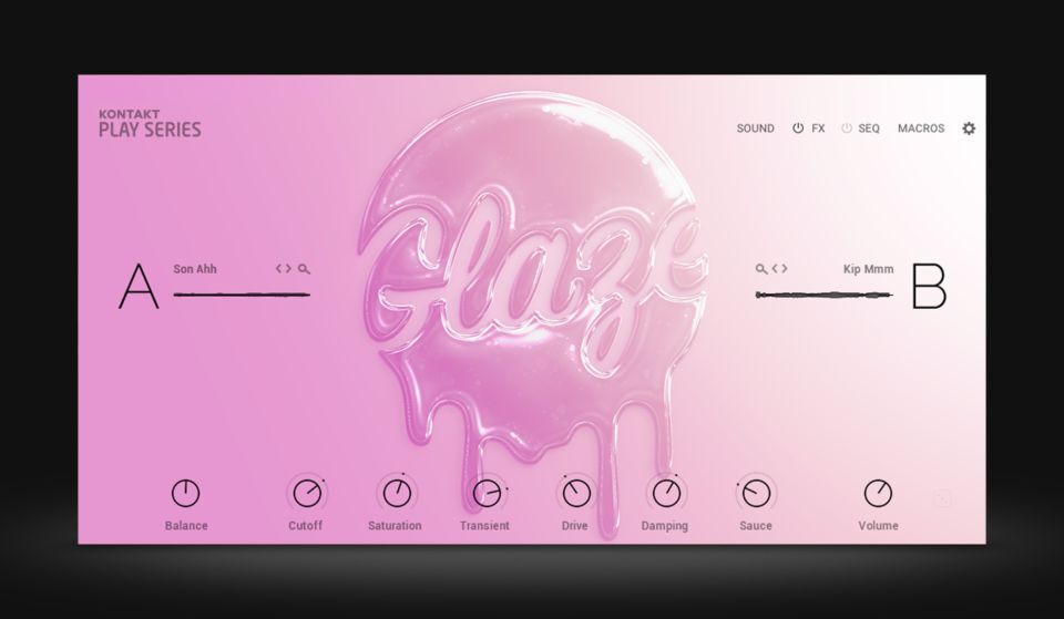 高光人声乐器 Native Instruments Play Series Glaze 1.0.0 内置多样人声采样库，从空灵女声\温暖男声的各种音色，支持实时音高与和声调整