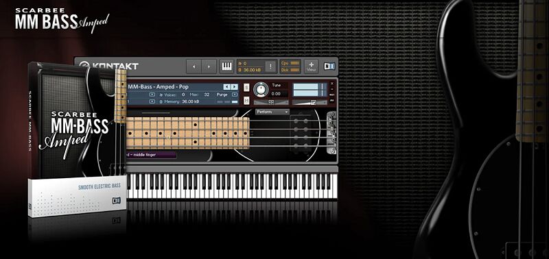 电贝司音色 Scarbee MM-Bass Amped 专业级虚拟音源