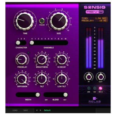华丽混响插件 ReLab Sonsig Rev A v1.0.1 人声、吉他或合成器,高级厅堂质感效果