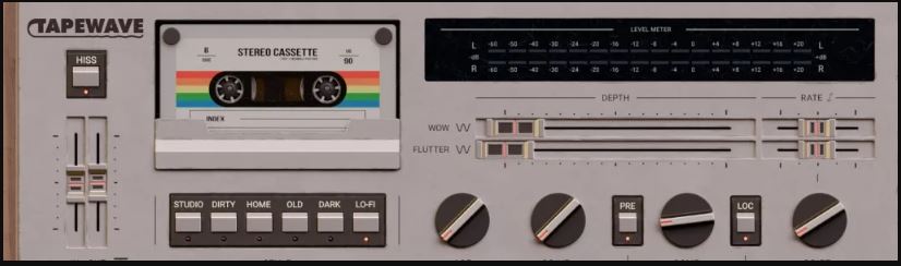 多功能磁带机插件 Wave Alchemy Tapewave v1.0.0 模拟经典盒式磁带（Cassette） 声音特性