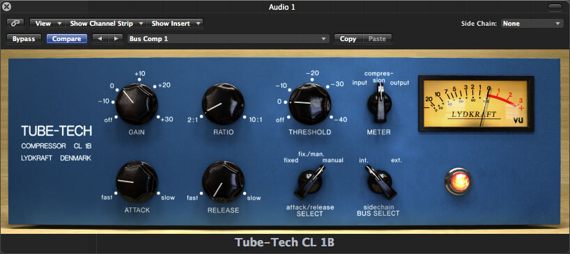 模拟经典硬件压缩器 Softube Tube-Tech CL 1B 多功能专业音频处理插件,音乐制作提供动态控制,用于录音棚专业混音\家庭工作室后期制作