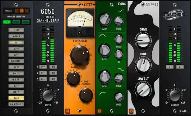 McDSP 6050 Ultimate Channel Strip 终极通道条，混音动态控制、均衡调节一体效果器插件