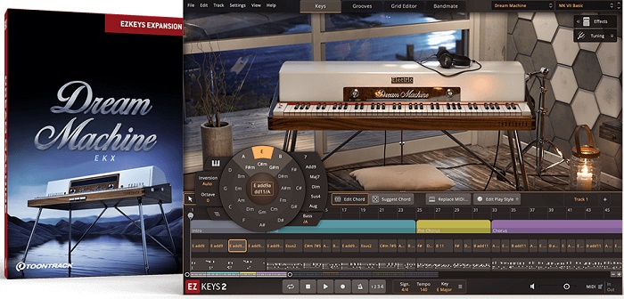 梦想机器电钢琴 Toontrack Dream Machine EKX 梦幻|怀旧|氛围化的编曲空间音色