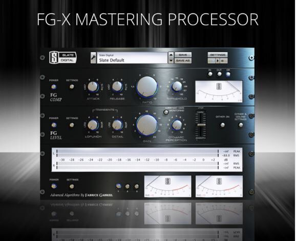 板岩专业压缩机 Slate Digital FG-X Mastering Processor 经典的数字母带处理器插件,包含动态处理器（压缩/限幅）+ 响度增益的综合处理器