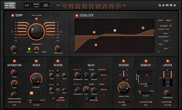 专业人声混音调频插件 Modern Music Solutions Gamma Vocal Suite v1.0.6 饱满质感人声效果