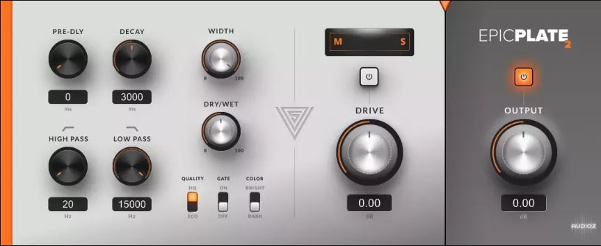 板式混响 Variety Of Sound epicPLATE mkII v2.0.1 音乐制作人和工程师在混音中塑造深度与空间感的工具