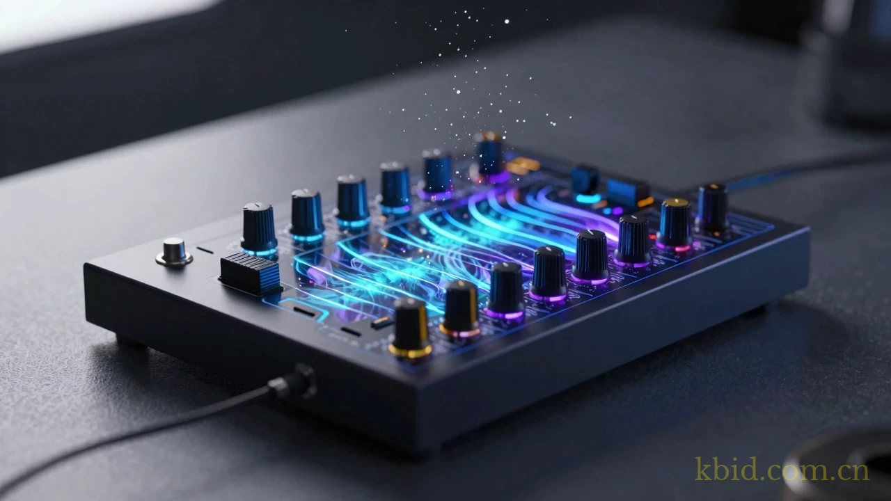 闪亮混响的微光与科幻音色