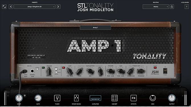 吉他音箱效果器 STL Tones Tonality Josh Middleton 金属吉他手标志性的音色,内置混响\延迟周边效果，让演奏层次更加立体生动