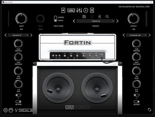 吉他音色插件 Neural DSP Fortin Cali Suite 模拟著名音箱,经典英式摇滚与高增益现代金属，温暖醇厚的清音\高增益失真音色