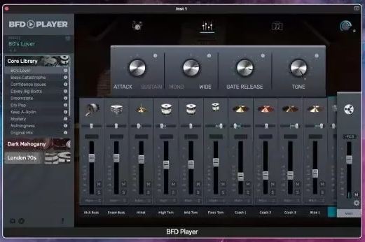 核心音色库 BFD Drums BFD Player Core Library v1.0.0.9 R2R